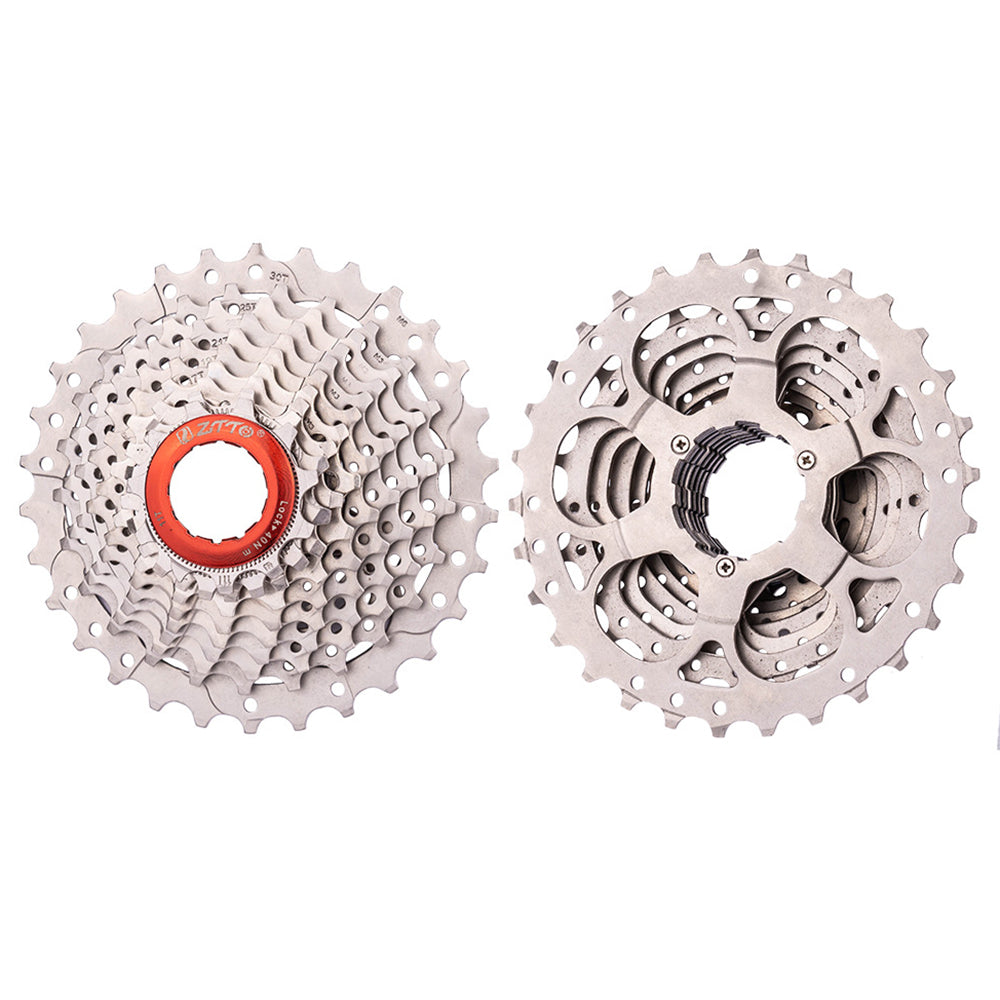 ZTTO Silver 10 Speed Flywheel Bike Cassette for Road Bicycle ZTTO Silver 10 Speed Flywheel Bike Cassette for Road Bicycle